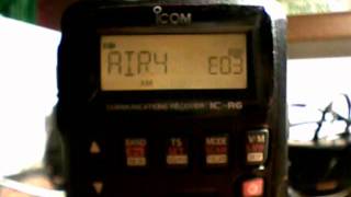 Airband scanning with ICOM ICR6 receiver [upl. by Leorsiy]