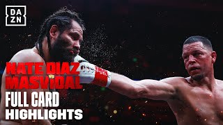 FULL CARD HIGHLIGHTS  NATE DIAZ VS JORGE MASVIDAL [upl. by Llerod385]