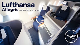 Lufthansas NEW ALLEGRIS Business Class  Privacy Window Seat  Review [upl. by Amluz]