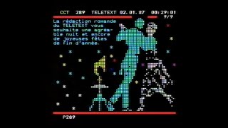 TELETEXT  TSR  Bulletin de nuit du 02011987 [upl. by Osnofledi904]