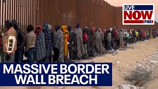 Border crisis Migrant encounters hit record levels at USMexico border  LiveNOW from FOX [upl. by Bina]