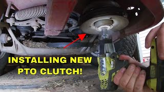 How to Install PTO Clutch on Exmark Lazer z [upl. by Dimond]