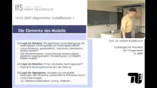 V5 Allgemeine Sozialtheorie I Rational Choice Theory Hubert Knoblauch [upl. by Limaa488]