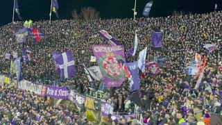 FIORENTINA ULTRAS VIOLA 🇮🇹  PRIDE OF FLORENCE  ATMOSPHERE AGAINST INTER MILAN fiorentina ultras [upl. by Anin]