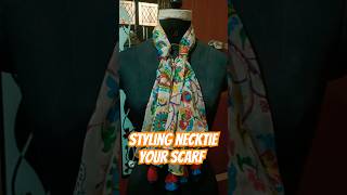 Styling necktie your scarf fashion style how new present yourself scarf draping creative [upl. by Ettener]