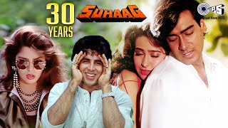 30 Years Of Suhaag  Ajay Devgn Akshay Kumar Karishma Kapoor Nagma  90s Hits Hindi Songs [upl. by Zzahc]