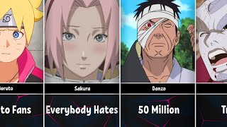 Most Hated NarutoBoruto Characters [upl. by Creamer51]