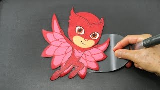 Making PJ Masks Owlette Pancake [upl. by Kimberley304]