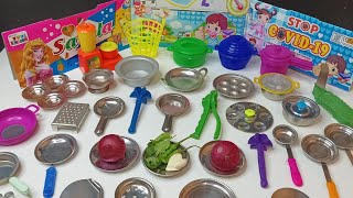 Play with Amazing mini kitchen set MINI CLAY Dolliyon [upl. by Akirdnas656]