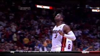 BEST QUALITY  Dwayne Wade Beast Dunk on Kendrick Perkins HD [upl. by Ellehsar]