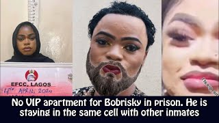 No VIP apartment for Bobrisky in prison He is staying in the same cell with other inmates – NCoS [upl. by Derman]