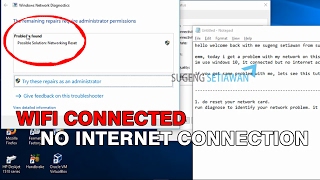 How To Fix Wifi Connected No Internet Connection Windows [upl. by Aznecniv116]