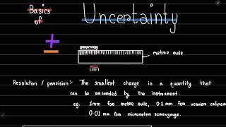 Uncertainty BASICS of Uncertainty ALevel Physics Chemistry Biology [upl. by Alys881]