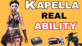 Kapella Ability test free fire  Free Fire New character Ability test  Real skil of kapella [upl. by Atniuq645]