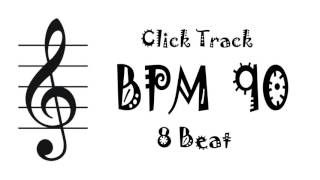 【BPM 90】Drum 8Beat  Rhythm Track Metronome [upl. by Acilegna623]