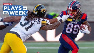 CFL Plays of the Week  Week 21 2023 [upl. by Leach]