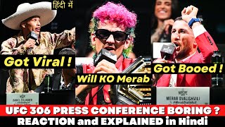 FLOP  UFC 306 Press Conference REACTION and Explained in Hindi [upl. by Abraham]