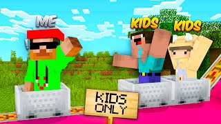 I Snuck BACK Into a KIDS ONLY Server In Minecraft [upl. by Herriott189]