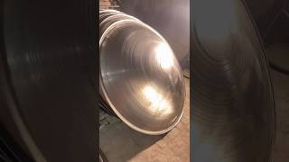 Making stainless steel dish unitedstate usa shortfeed shortvideos [upl. by Ahsienat]