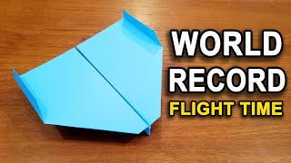 How To Make The WORLD RECORD PAPER AIRPLANE [upl. by Newkirk]