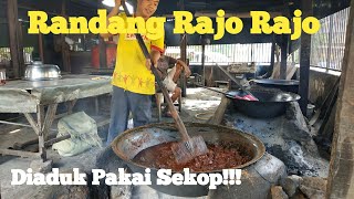 Randang Rajo Rajo I 75 kg Daging Sapi Sekali Masak I Rendang Asli Padang [upl. by Onirefez]