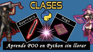 CLASES en PYTHON TODOS los pilares de POO aplicados a un EJEMPLO COMPLETO desde CERO [upl. by Nylatsirk]