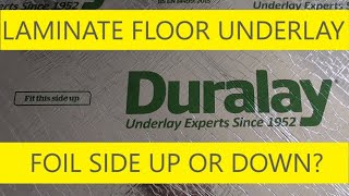 Timbermate Excel laminatewood flooring underlay FOILS SIDE UP OR FOIL SIDE DOWN [upl. by Dett]