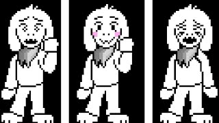 Storyshift Asriel Fight All Endings [upl. by Aibonez]