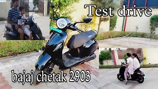 New bajaj chetak 2903 electric scooter model owner review amp test drive  🤗 [upl. by Lhadnek499]