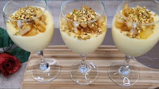 Heb je een APPEL🍏 en MELK🥛 MAAK DIT HEERLIJKE DESSERT MET eenvoudig ingredienten😋 makkelijk toetje👌 [upl. by Gurtner657]