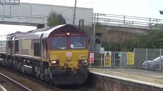 Severn Tunnel Junction train station Freightliner trains [upl. by Imef323]