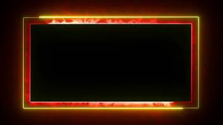 Glowing frame black screen  Neon light border  Frame template video background [upl. by Hollington]