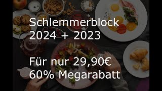 Schlemmerblock 2024  2023 60 Rabatt [upl. by Hsemar728]