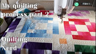 My quilting process part 2 – An example how I decide what to quilt and where  some practical tips [upl. by Vassily395]