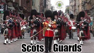 1st Battalion of The Scots Guards parade Glasgow [upl. by Naldo685]