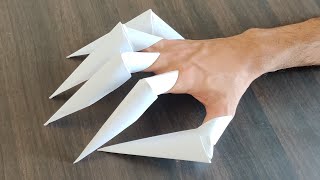 How to make paper Wolf Claws  Origami Wolf Claws [upl. by Resiak]