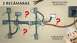 PASO 1¿CÓMO CABLEAR por colores  Instalación eléctrica para DOS RECÁMARAS Tutorial paso a paso [upl. by Isolt]