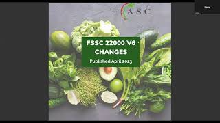 FSSC 22000 V6 Key Changes Webinar Updated October 2023 [upl. by Serge]