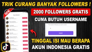 Gratis Sepuasnya🔥 Cara Cepat Memperbanyak Followers Tiktok Cara Menambah Followers Tiktok Gratis [upl. by Rekab]