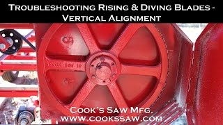 Sawmill Bandsaw Blade Basics 18  Diving and Rising Blades Part 6 Vertical Alignment [upl. by Virgin]