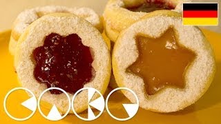 HILDABRÖTCHEN  SPITZBUBEN Weihnachtsplätzchen Rezept [upl. by Nitnert834]