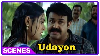 Udayon Movie Scenes  Laya argues with Mohanlal Jr about his bus  Innocent [upl. by Dabbs308]