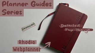 Rhodia Webplanner  Detailed Planner Flip Through  Planner Guides Series [upl. by Basset]