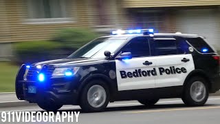 Bedford Fire Department Engine 4 Medic 1 and Bedford Police Department Car 8 Responding [upl. by Ailemac]