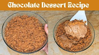 Chocolate Dessert Recipe 😍 Easy Chocolate Dessert [upl. by Atsirk872]