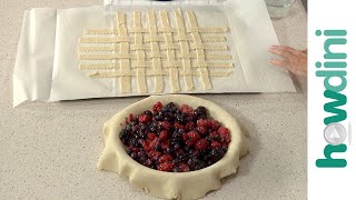 How to make a prefab lattice pie crust [upl. by Annahsohs]