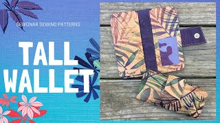 Sewing Tutorial Tall Wallet by SewGnar Sewing Patterns [upl. by Nett874]