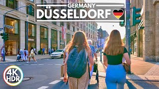 Friday Shopping Walk in the German City Düsseldorf September 2024 4KHDR 60fps [upl. by Mafalda]