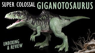 Mattel ® Jurassic World ™ Dominion  XXL Super Colossal Giganotosaurus  Unboxing amp Review [upl. by Lenrow466]