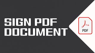 How to Sign PDF Document on Laptop [upl. by Hosbein]